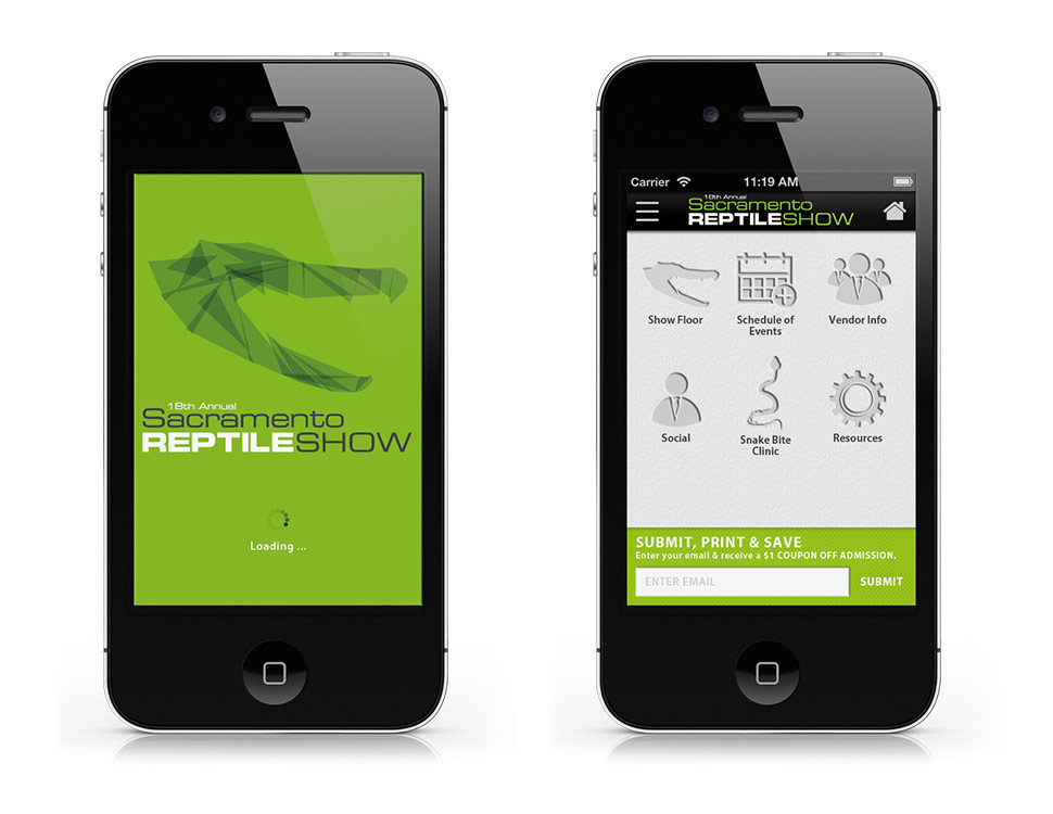 Sacramento Reptile Show Mobile UX/UI Sacramento Reptile Show Mobile UX/UI